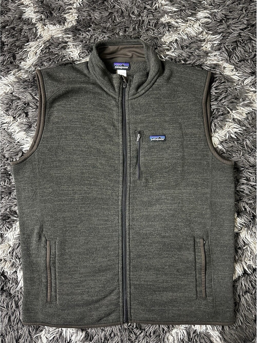 Patagonia Better Sweater Vest Mens XXL Heather Charcoal Dark Gray Fleece